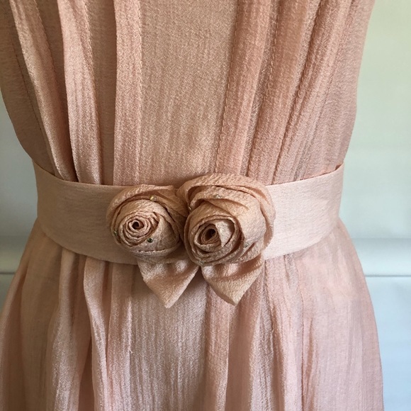 Peach colour light weight chiffon Dress Size: XS - Picture 4 of 11